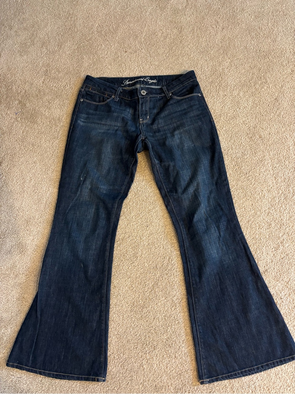 American Eagle Outfitters Dark Blue Flare Jeans